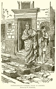 Paterfamilias. -- Utcai jelenet Pompejiben alkotó: English School