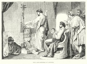 Paulus und Barnabas in Antiochia