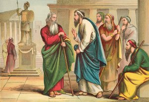 Pál megdorgálja Pétert alkotó: English School