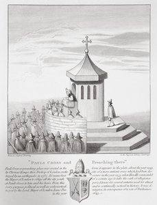 Pál keresztje és az ottani prédikáció, 1809 alkotó: English School