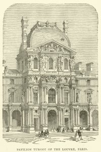 A párizsi Louvre Turgot pavilonja (metszet) alkotó: English School