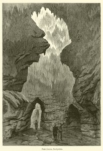 Peak Cavern, Derbyshire (metszet) alkotó: English School