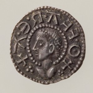 Penny of Offa, Mercia királya, 757-96 (előlap) (ezüst) (a hátoldalt lásd: 168072)