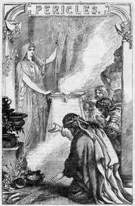 Periklész, Tírusz hercege – Periklész, Tírusz hercege – Illusztráció a „” Completes de William Shakespeare”-ben” 1866 – E kiadás illusztrációi és általános formája Cassell illusztrált Shakespeare-jéből származik, amely Londonban jelent meg. alkotó: English School