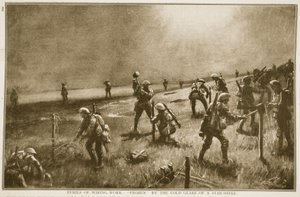 A huzalozási munkák veszélyei: egy csillaghéj hideg csillogásától megdermedve, 1914-1919 alkotó: English School