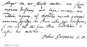 Peter Scriverius alkotó: English School