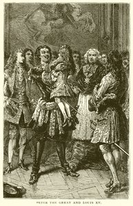 Nagy Péter és XV. Lajos alkotó: English School