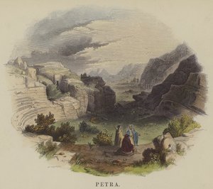 Petra (színes metszet) alkotó: English School