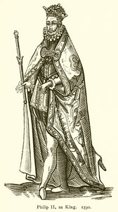II. Fülöp királyként. 1590 alkotó: English School