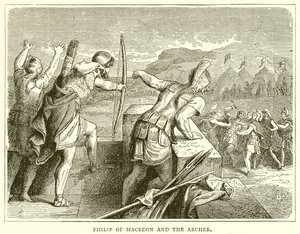Macedón Fülöp és az íjász alkotó: English School