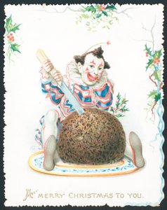 Pierrot vágás szilvapuding, karácsonyi kártya alkotó: English School