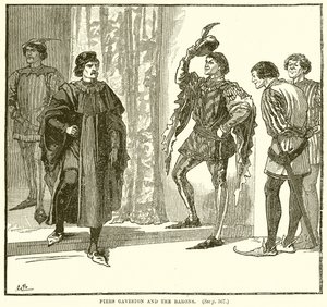 Piers Gaveston és a Barons alkotó: English School