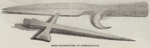Carrickmacrossban gyártott csukák (gravírozás) alkotó: English School
