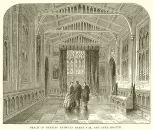 VIII. Henrik és Boleyn Anne találkozási helye alkotó: English School