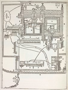 A canterburyi bencés kolostor terve alkotó: English School