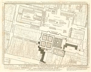 A Bedford House, Covent Garden, London terve, 1690 körül készült alkotó: English School