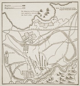 A cullodeni csata terve, 1746. április 16 alkotó: English School