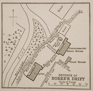 A Rorkes Drift védelmének terve alkotó: English School