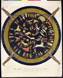 Tentyra templomából vett síkgömb, J. Chapman metszet, J. Wilkes adta ki 1804-ben alkotó: English School