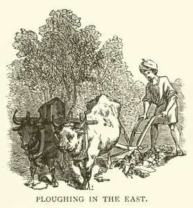 Szántás keleten (metszet) alkotó: English School