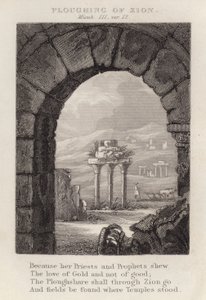 Sion szántása, Mikeás III, ver 12 (metszet) alkotó: English School