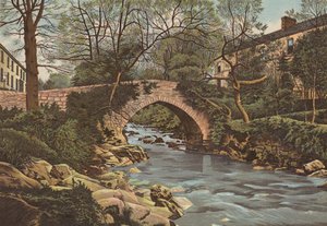 Plymouth: Ivybridge, Plymouth közelében (színes litho) alkotó: English School