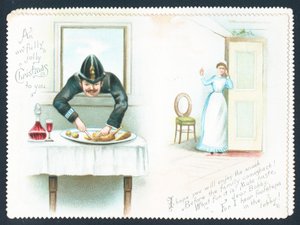 Rendőr ételt lop az ablakon keresztül! Karácsonyi kártya alkotó: English School