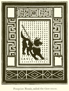 Pompei mozaik, a Cave Canem néven alkotó: English School