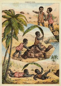 Pompeius lovaglása (chromolitho) alkotó: English School