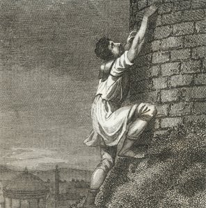 Pontius Comminius felmászik a Citadellára (metszet) alkotó: English School