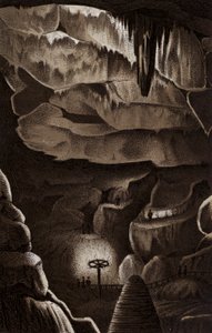 Pools Cavern (litho) alkotó: English School