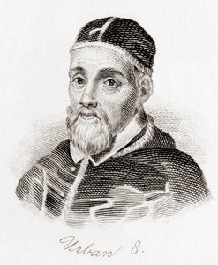 VIII. Urbán pápa, 1568-1644 körül, született Maffeo Barberini (metszet) alkotó: English School