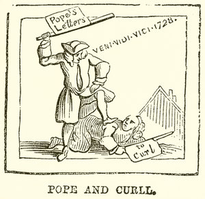Pope és Curll alkotó: English School