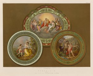 Porcelán a bécsi császári manufaktúrából alkotó: English School