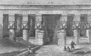 A Denderah-templom portikusa alkotó: English School