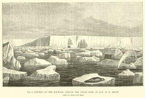 A jégfal része a Déli-sark körül, a déli szélesség 78° 15-én alkotó: English School