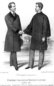 Portré Gallery of British Costume, a Tailor and Cutterrel együtt, John Williamson által, 1872 alkotó: English School