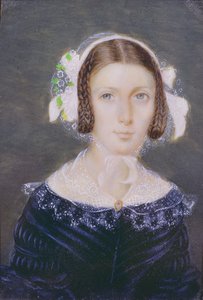 Fanny Brawne miniatűr portréja, 1833 (wc papíron)