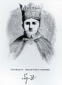 IV. Henrik (1366-1413) arcképe és aláírása alkotó: English School