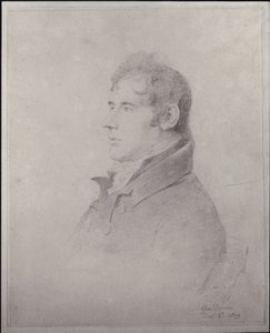 George Dance the Younger portréja, építész és portrérajzoló alkotó: English School