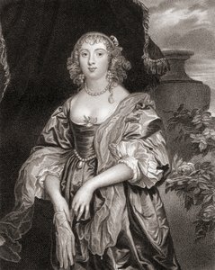 Anne Carre, Bedford grófnőjének (1620-84) portréja a Lodges British Portraits-ból, 1823 alkotó: English School