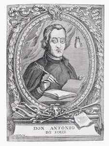 Antonio de Solis y Rivadeneira (1610-86) portréja a „The Narrative and Critical History of America”-ból, szerkesztette Justin Winsor, London, 1886 alkotó: English School