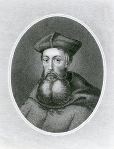 Reginald Pole bíboros (1500-58) portréja (metszet) alkotó: English School