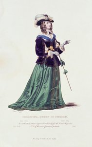 Krisztina svéd királynő portréja (1626-1689) alkotó: English School