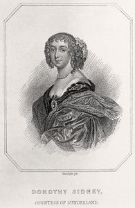 Dorothy Sidney, Sunderland grófnőjének portréja, 1835 alkotó: English School