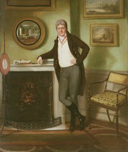 George Henckell portréja tanulmányában, 1800 körül