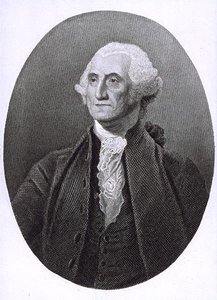 George Washington (1732-1799) portréja (metszet) alkotó: English School