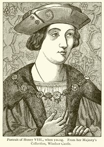 Henrik portréja fiatal korában alkotó: English School