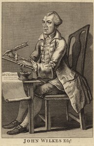 John Wilkes portréja alkotó: English School