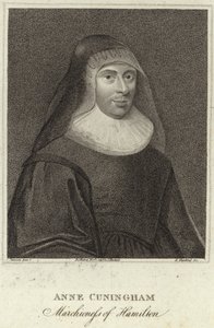 Lady Ann Cunningham, Hamilton márciusi asszonyának portréja alkotó: English School